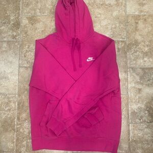 Nike Pink Sweater with Classic Pullover Design